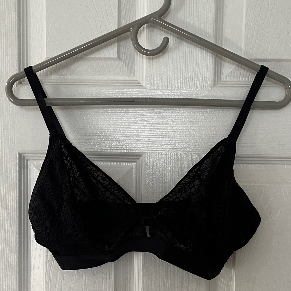 Lively Black Lace Bralette